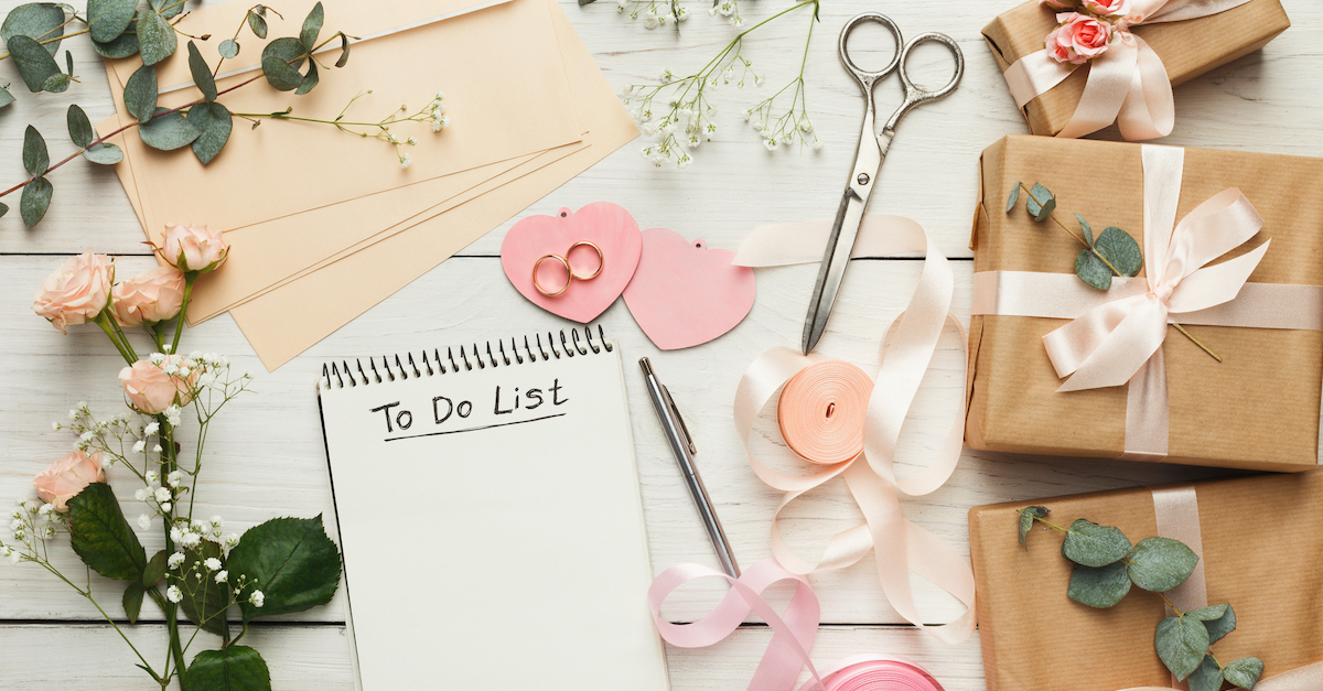 Bride wedding planning stress to do list