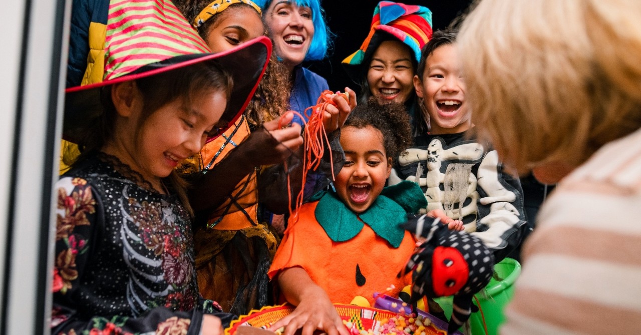 Kids trick or treating